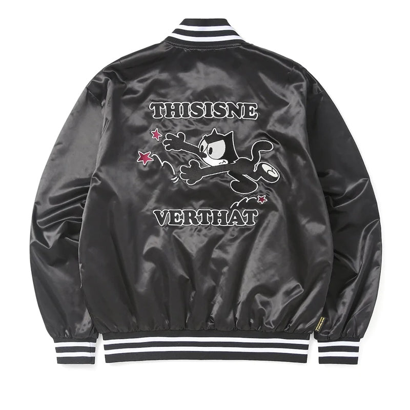 thisisneverthat x Felix the Cat - TNT Felix Satin Jacket