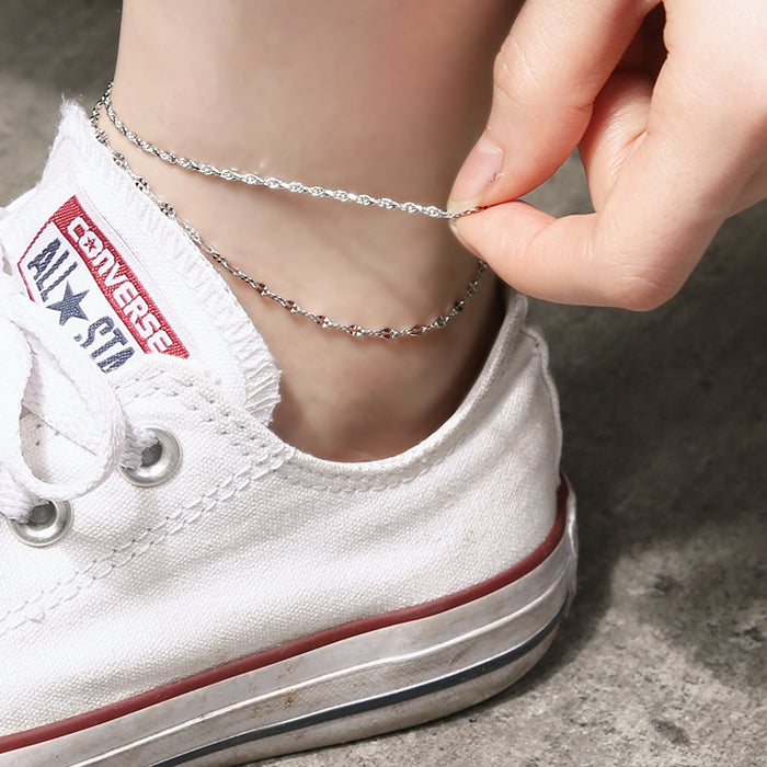 OST - Wavy Chain Ring Anklet