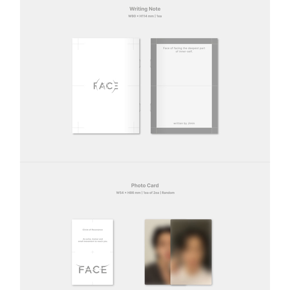 Jimin (BTS) - Face : 1st Album (Weverse Album + Photobook Versions)