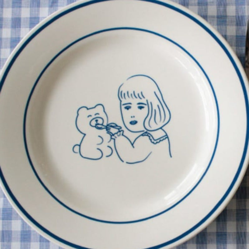 1537 - Teddy & Lucy Plate