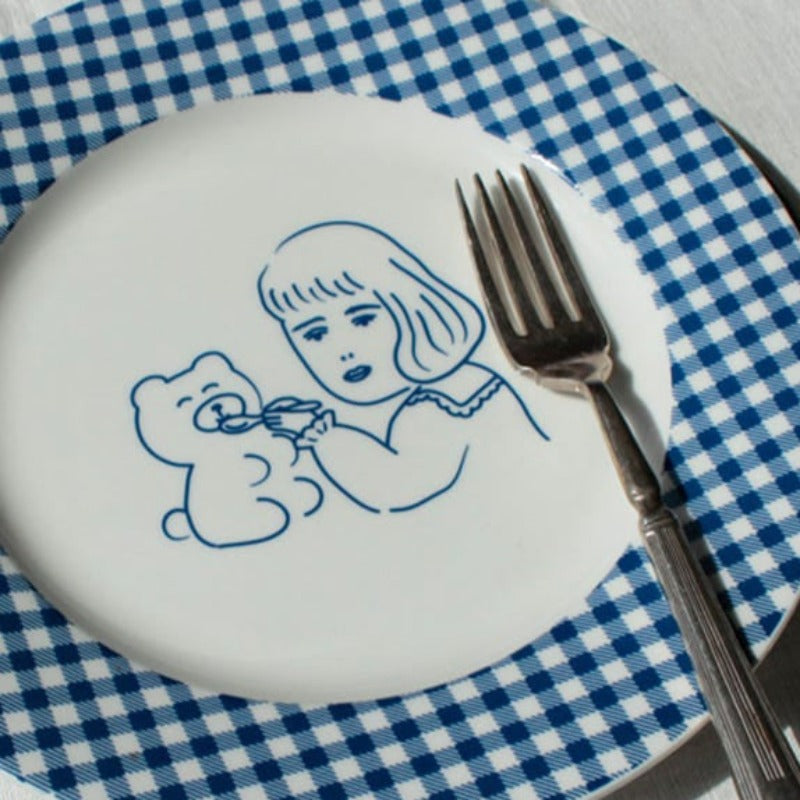 1537 - Teddy & Lucy Plate