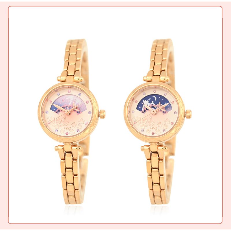 OST x Cardcaptor Sakura - Flower Moon Phase Metal Watch