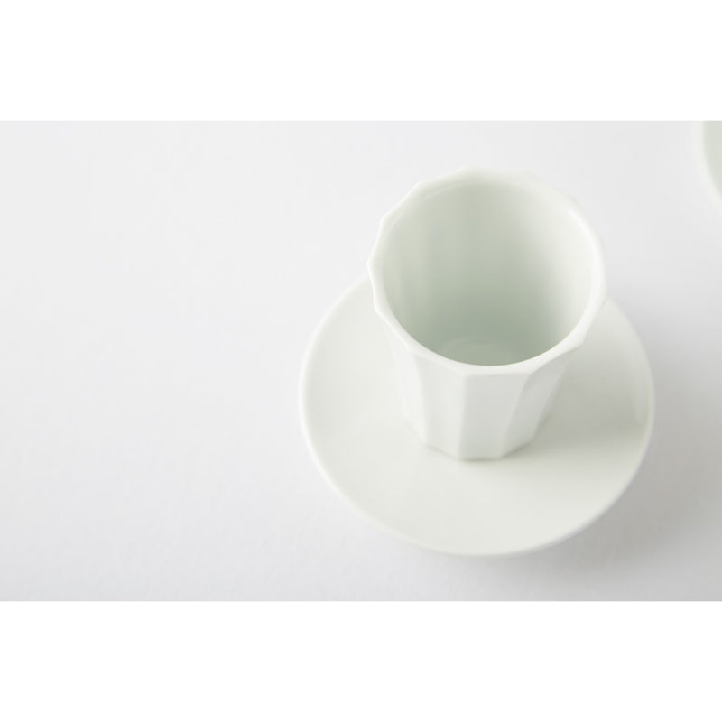 Chaora - White Porcelain Angle Tea Cup Set