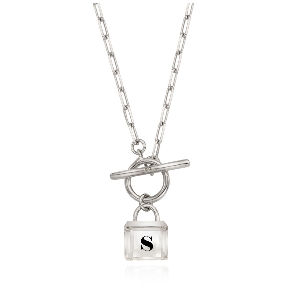 OST - Transparent Lock Toggle Bar Necklace