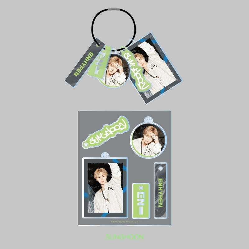 ENHYPEN - SADAME - Acrylic Keyring Set – Harumio