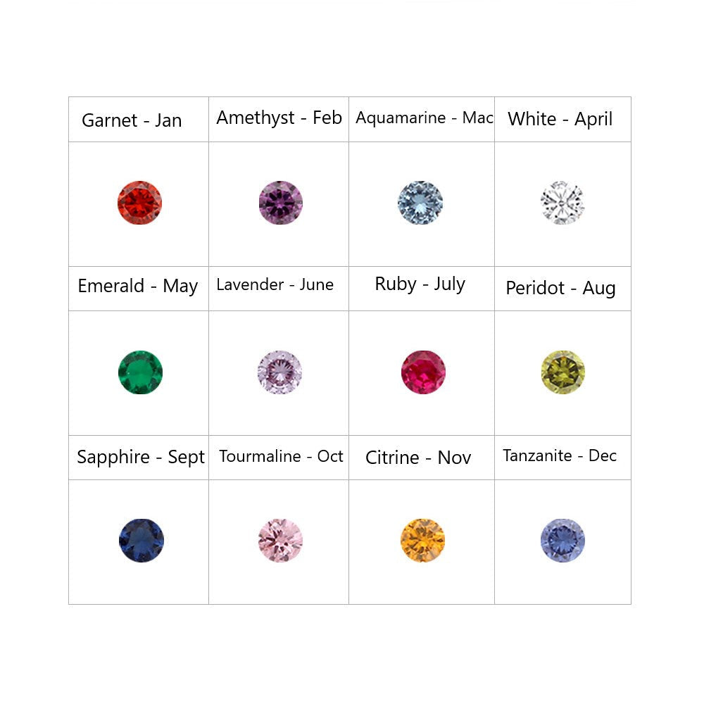 CLUE - 4mm Mirror Ball 14K White Gold Ear Pierce (Birthstone)