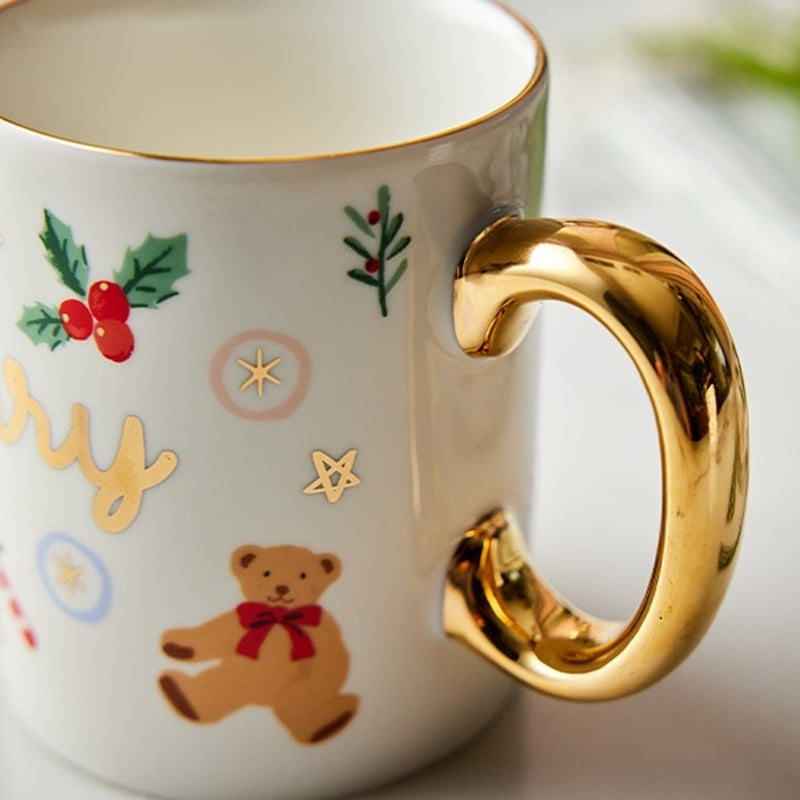 Korean Winter Story - Gold Rim Mug 2P Set