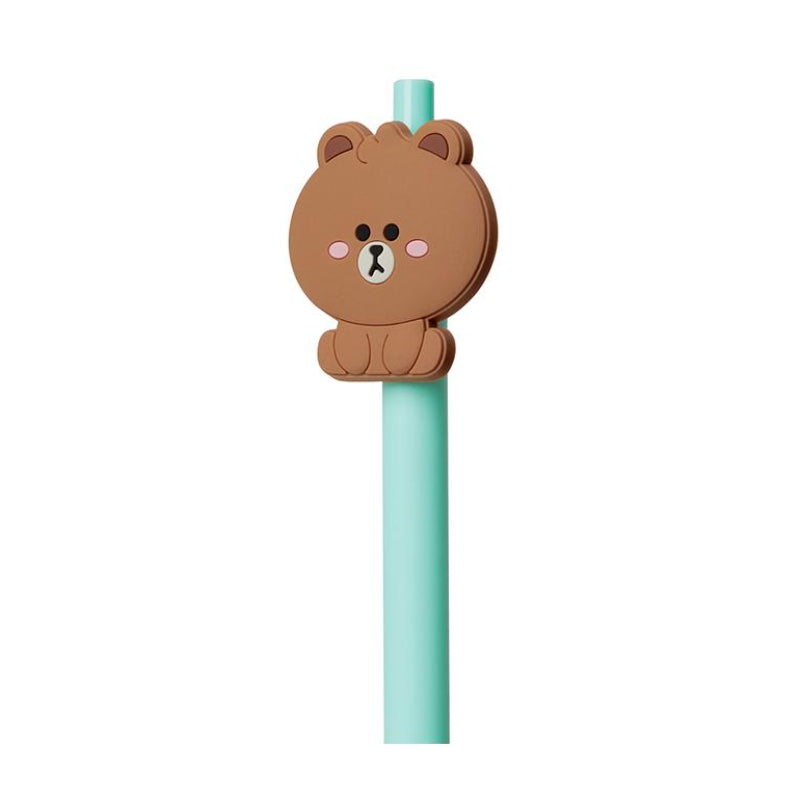 Line Friends - Silicone badge gel pen