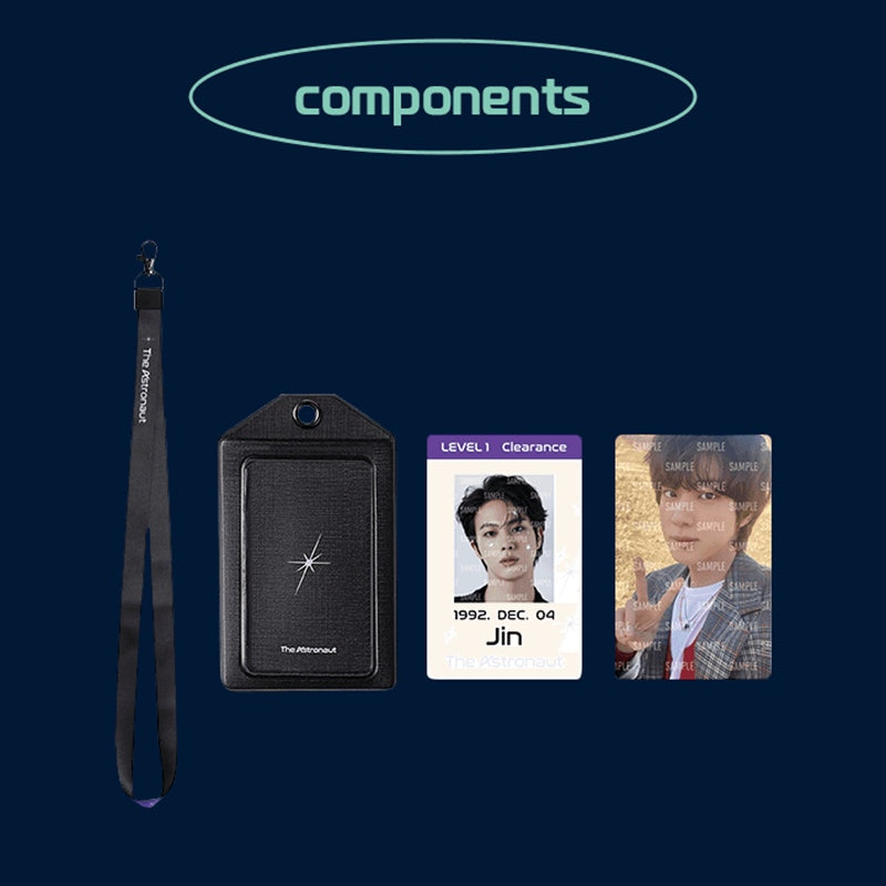 BTS Jin - The Astronaut - ID Card Holder Set