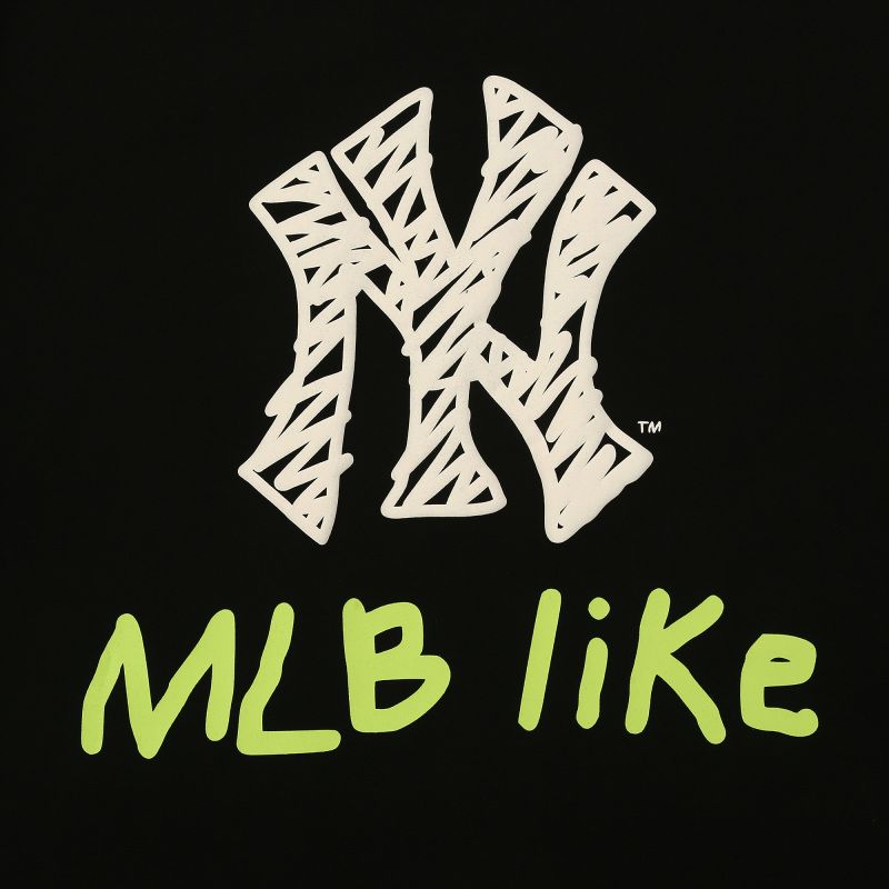 MLB Korea - Love Heart Couple Overfit T-Shirt - NY Yankees White2 / L