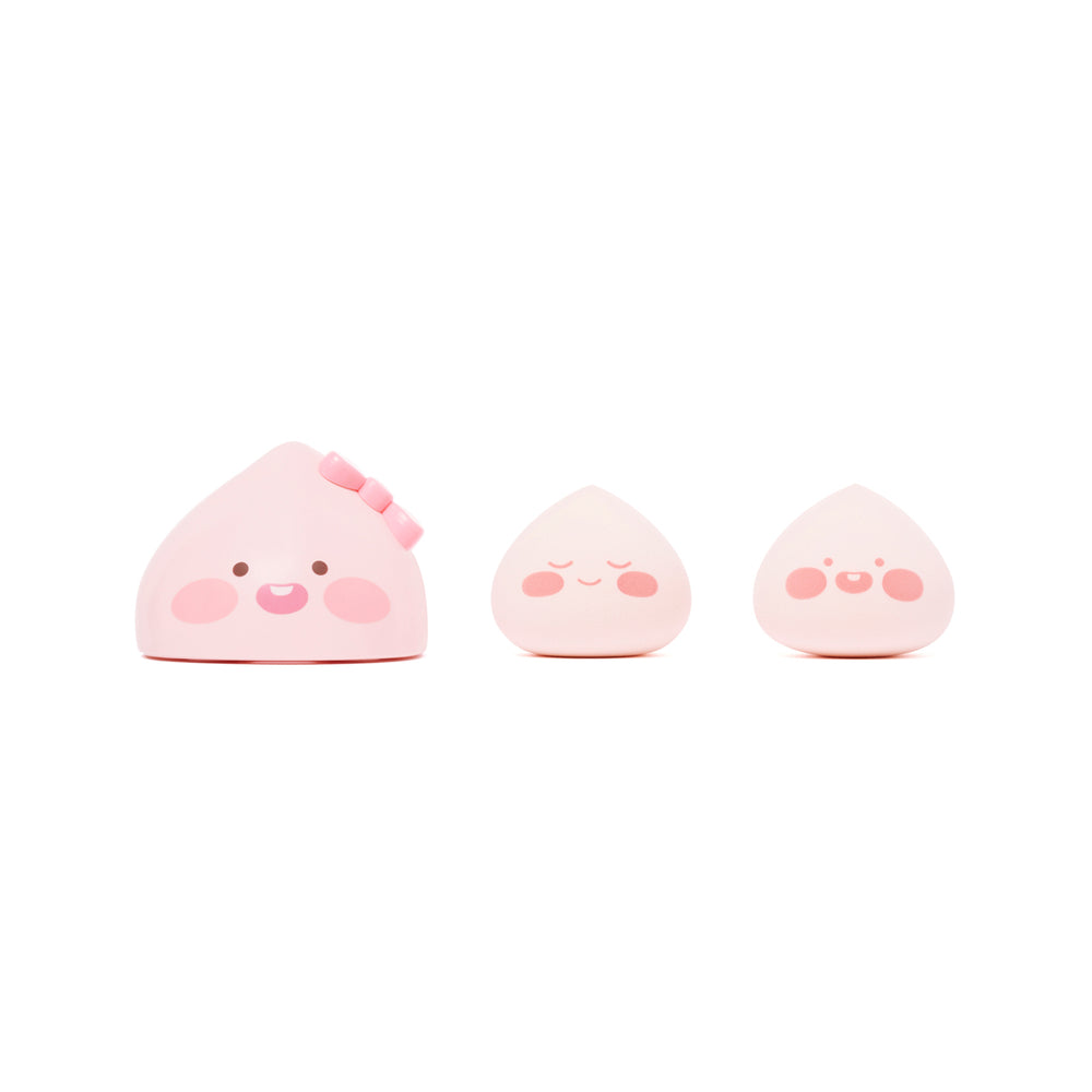 Kakao Friends - Lovely Apeach Non-latex Puff Case Set