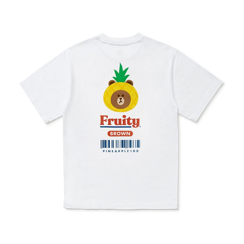 Line Friends - Fruity Barcode Short Sleeve T-Shirt