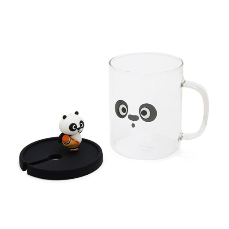 LINE FRIENDS with Kung Fu Panda BROWN Mug & Tea Bag Holder Set - LINE  FRIENDS_US