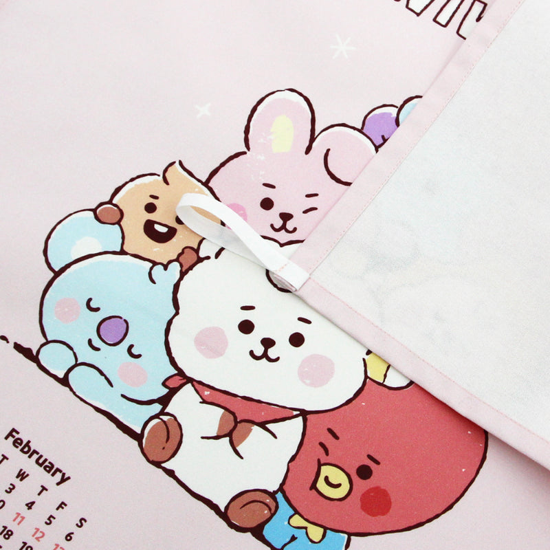 NARA HOME DECO X BT21- Sketch Fabric Calendar