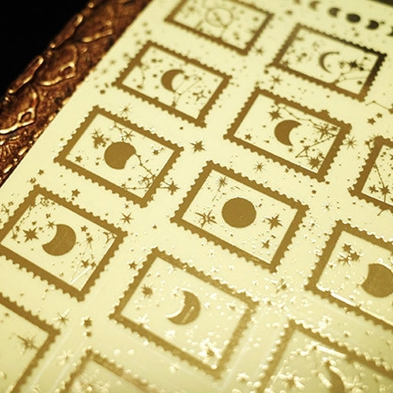 Libet - Moon Gold Foil Stamp Sticker