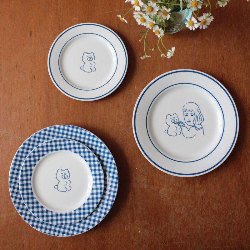 1537 - Teddy & Lucy Plate