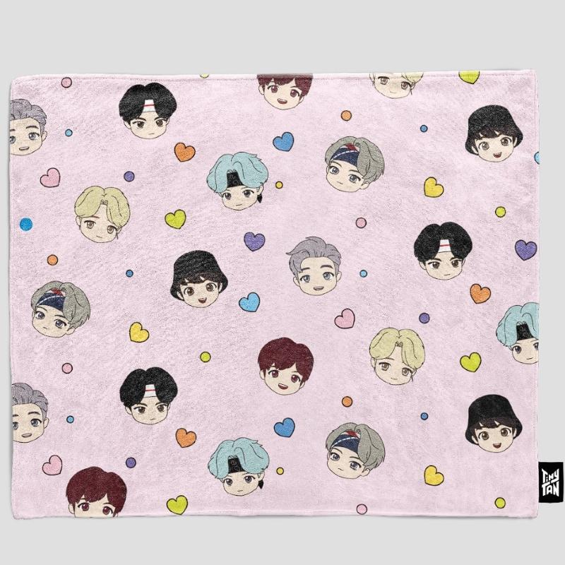 BTS - TinyTan - Big Face Blanket