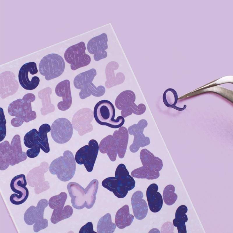 Be On D - Butterfly ABC Twinkle Seal Sticker