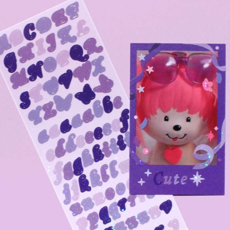 Be On D - Butterfly ABC Twinkle Seal Sticker