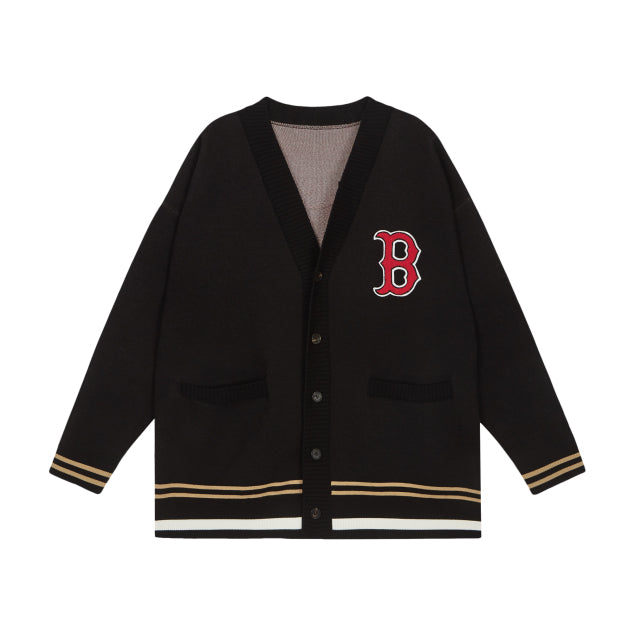 MLB x Disney Mickey Mouse Solid Cardigan LA Dodgers White