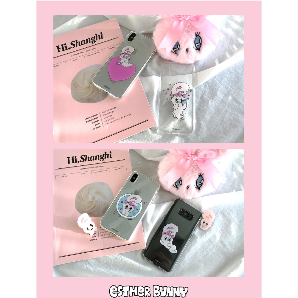 Esther Bunny - Clear Soft Phone Case