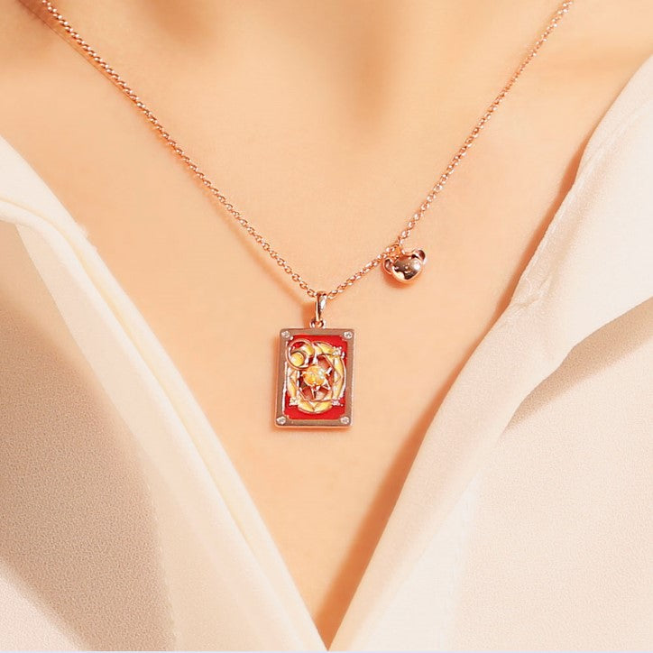 OST x Cardcaptor Sakura - Magic Card Silver Necklace