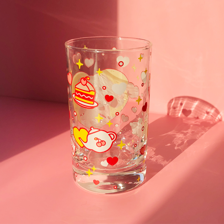 Standard Love Dance - Cherry Pie Retro Glass Cup