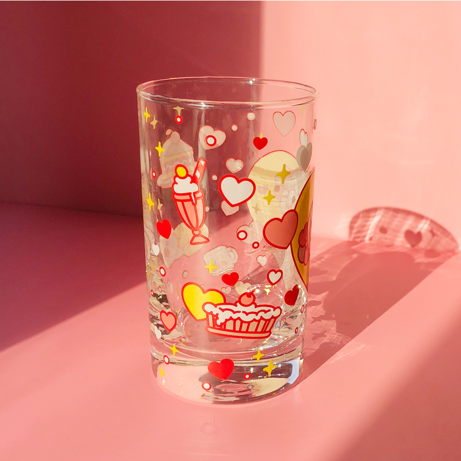 Standard Love Dance - Cherry Pie Retro Glass Cup