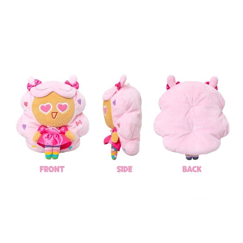 Cookie Run x Hi, Bye Mama - Tea Glass Heart Snow Cotton Candy Cookie Pink Plush Doll