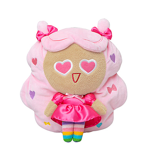 Cookie Run x Hi, Bye Mama - Tea Glass Heart Snow Cotton Candy Cookie Pink Plush Doll