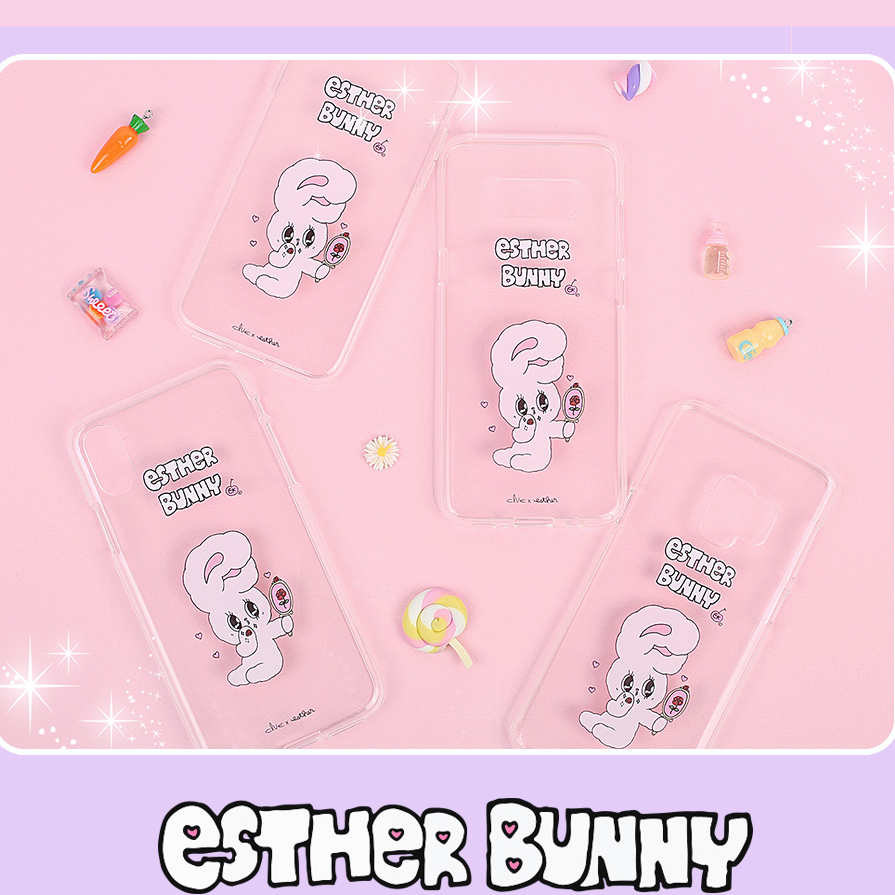 Clue X Esther Bunny - Clear Phone Case for Galaxy S8