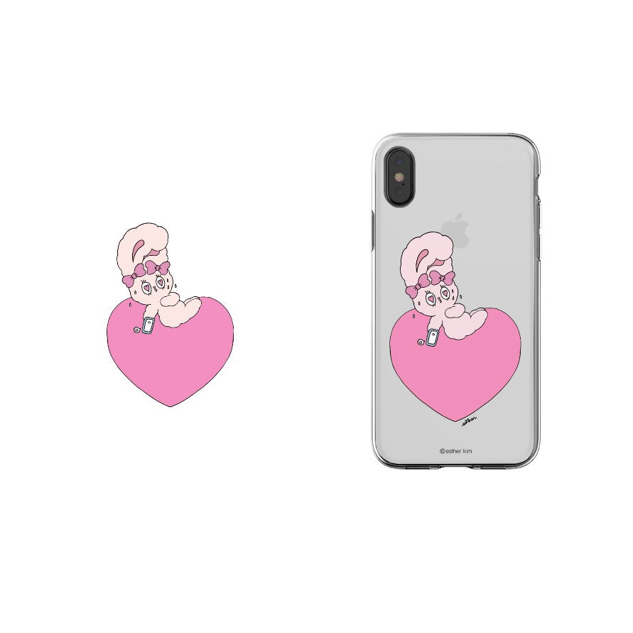 Esther Bunny - Clear Soft Phone Case