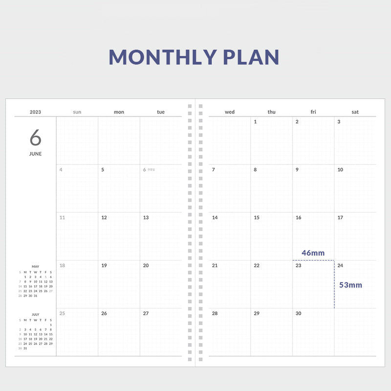 Indigo - 2023 A4 Monthly Scheduler Planner