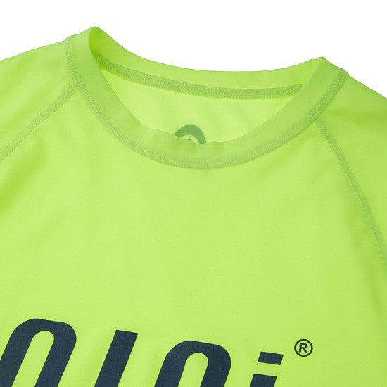 HEAD x 5252 by O!Oi - Logo Basic Rash Guard - Men (Neon Yellow)