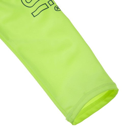 HEAD x 5252 by O!Oi - Logo Basic Rash Guard - Men (Neon Yellow)