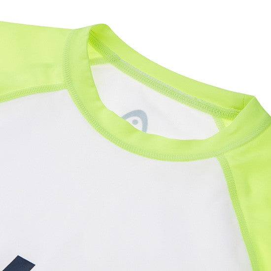 HEAD x 5252 by O!Oi - Logo Basic Rash Guard - Women (Neon Yellow)