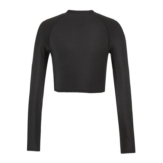 HEAD x 5252 by O!Oi - Crop Rash Guard - Women (Black)