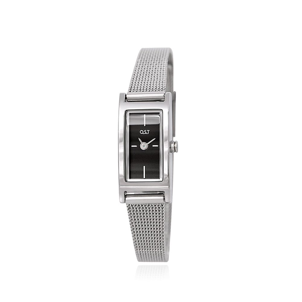 OST - Modern Slim Square Women's Mesh Watch