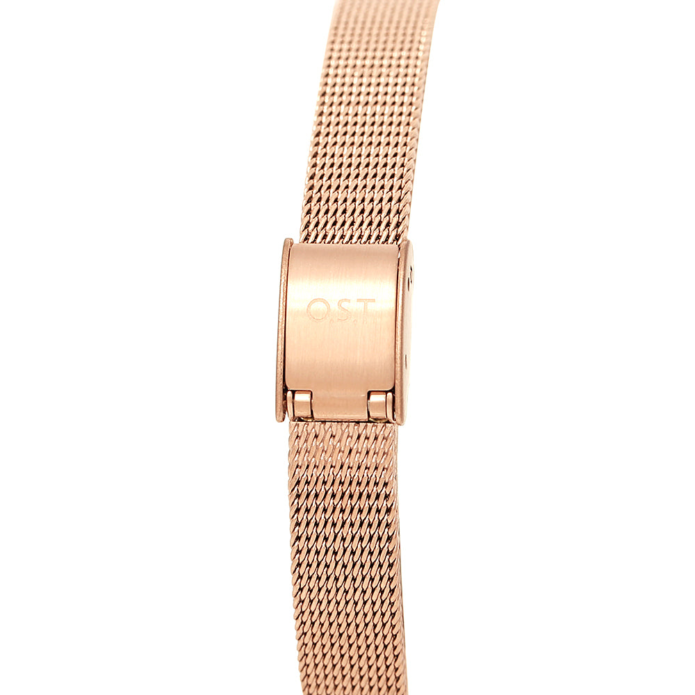 OST - Modern Slim Square Women's Mesh Watch