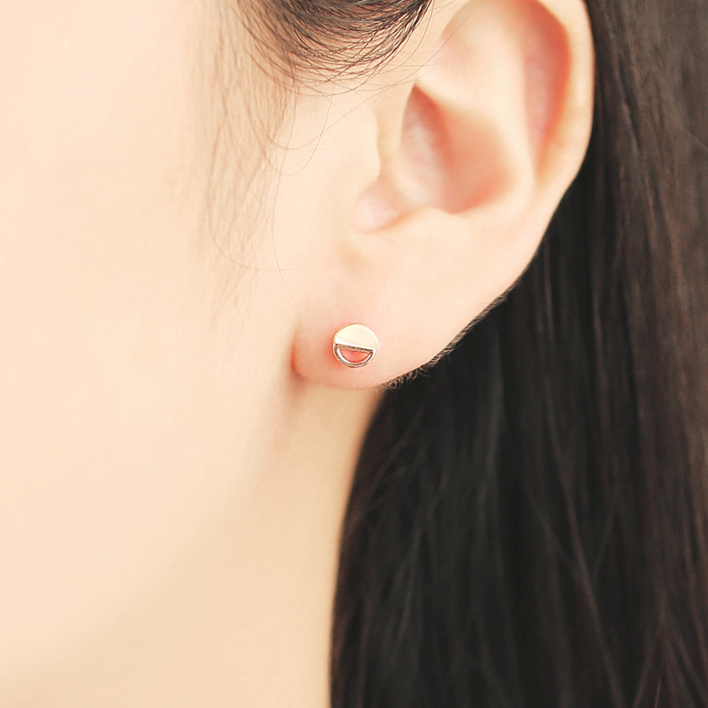 OST - Semicircle Rose Gold Ear Pierce