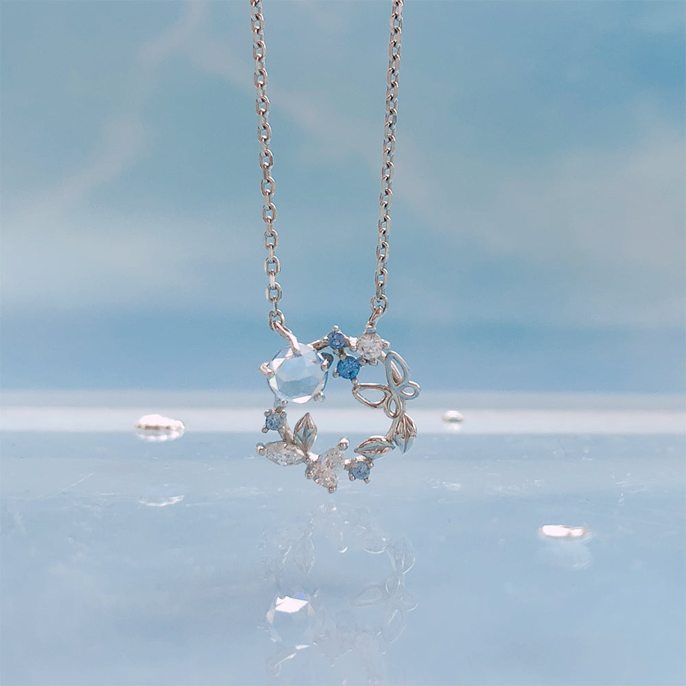 OST - Aloha Blue Ice Women's Silver Necklace