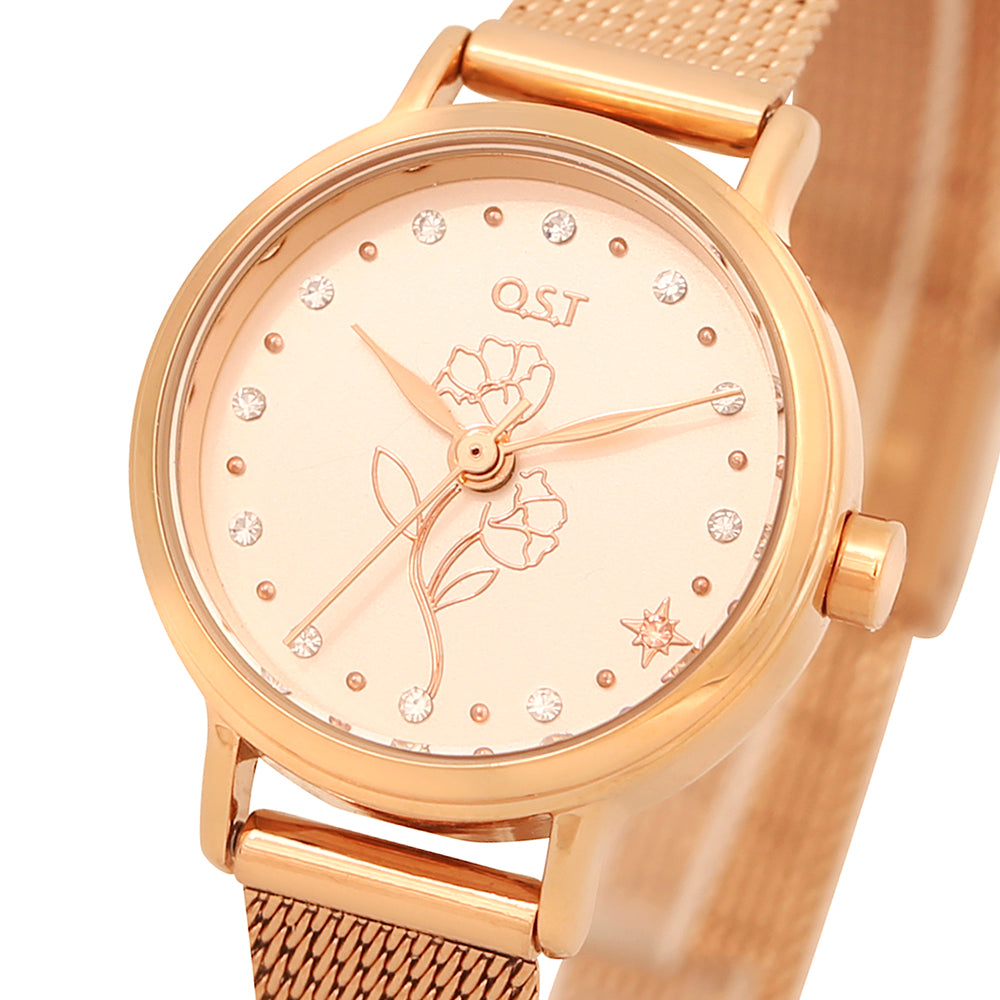 OST - Anemone of Hope Rose Gold Women's Mesh Watch