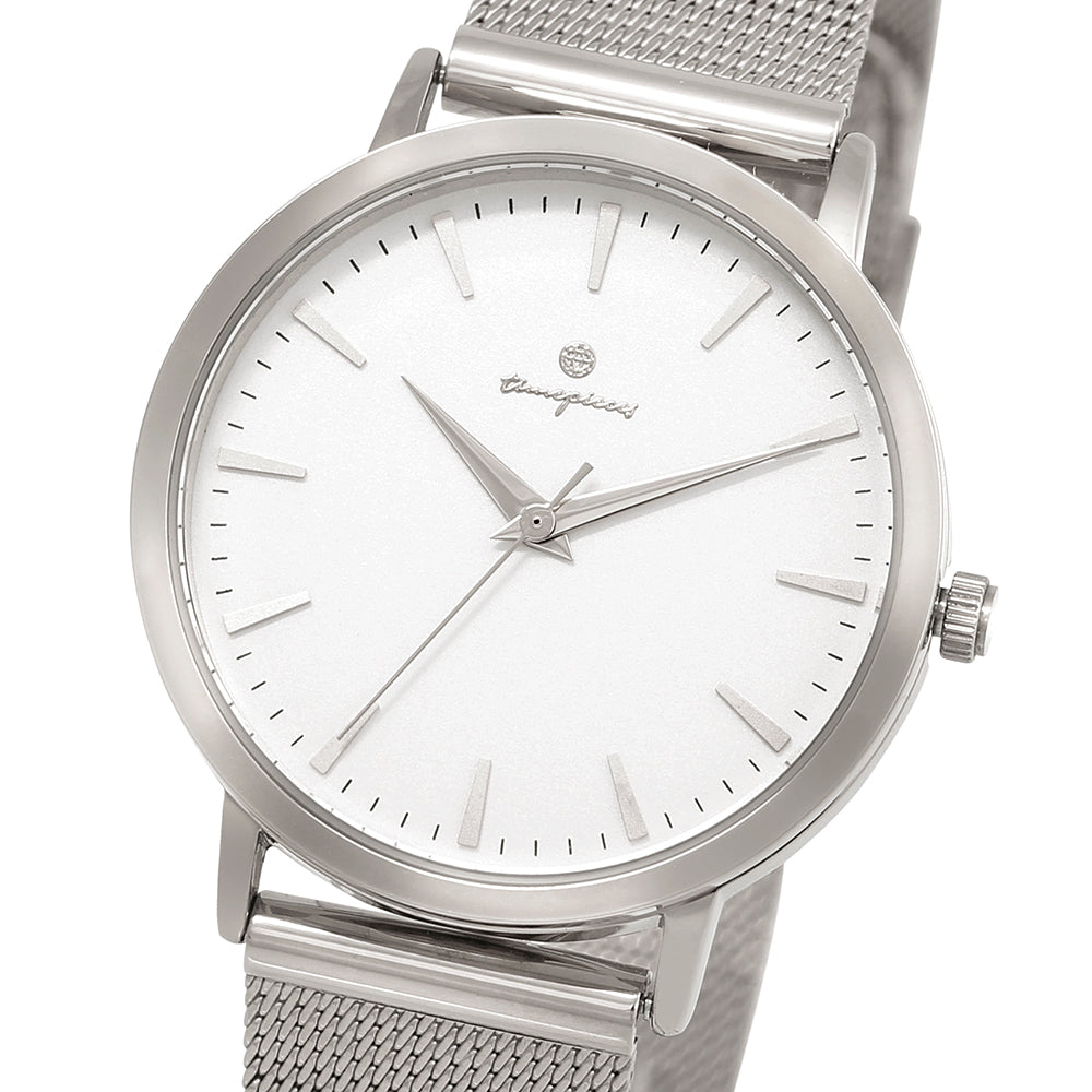 OST - Simple Metal Frame Couple Mesh Watch