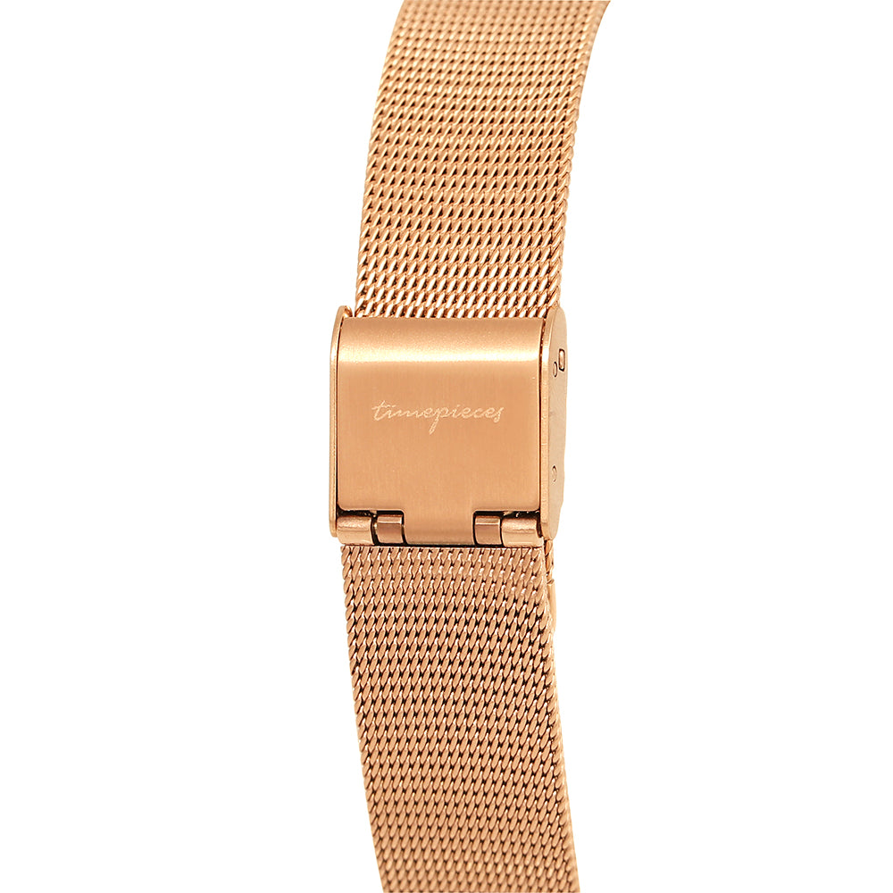 OST - Simple Metal Frame Couple Mesh Watch