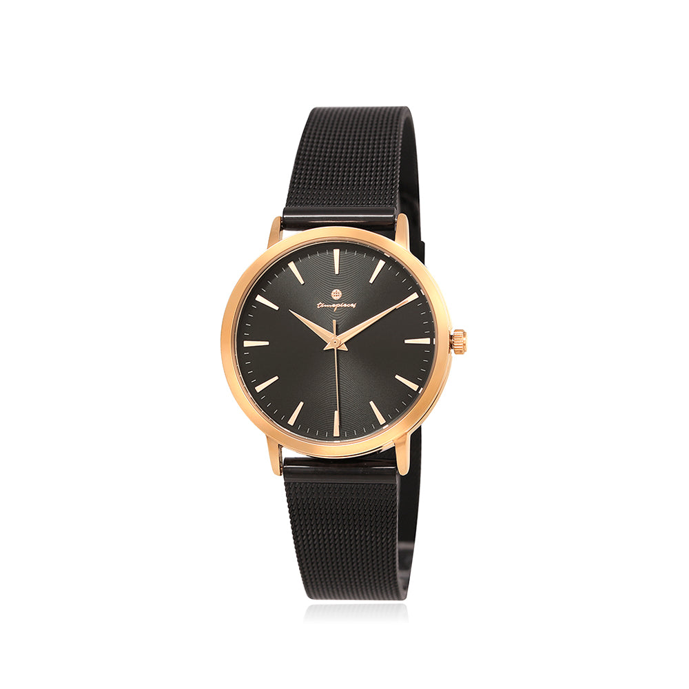 OST - Simple Metal Frame Couple Mesh Watch