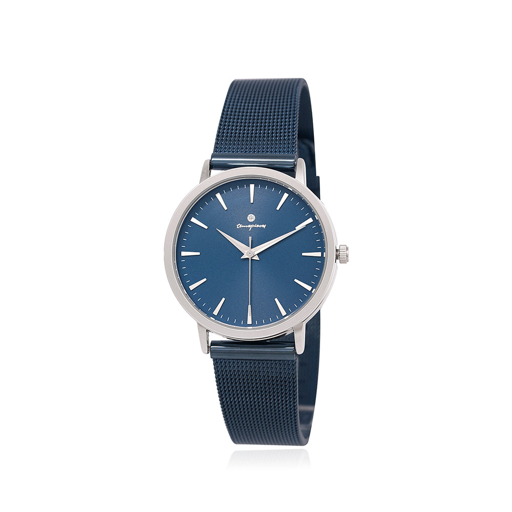 OST - Simple Metal Frame Couple Mesh Watch