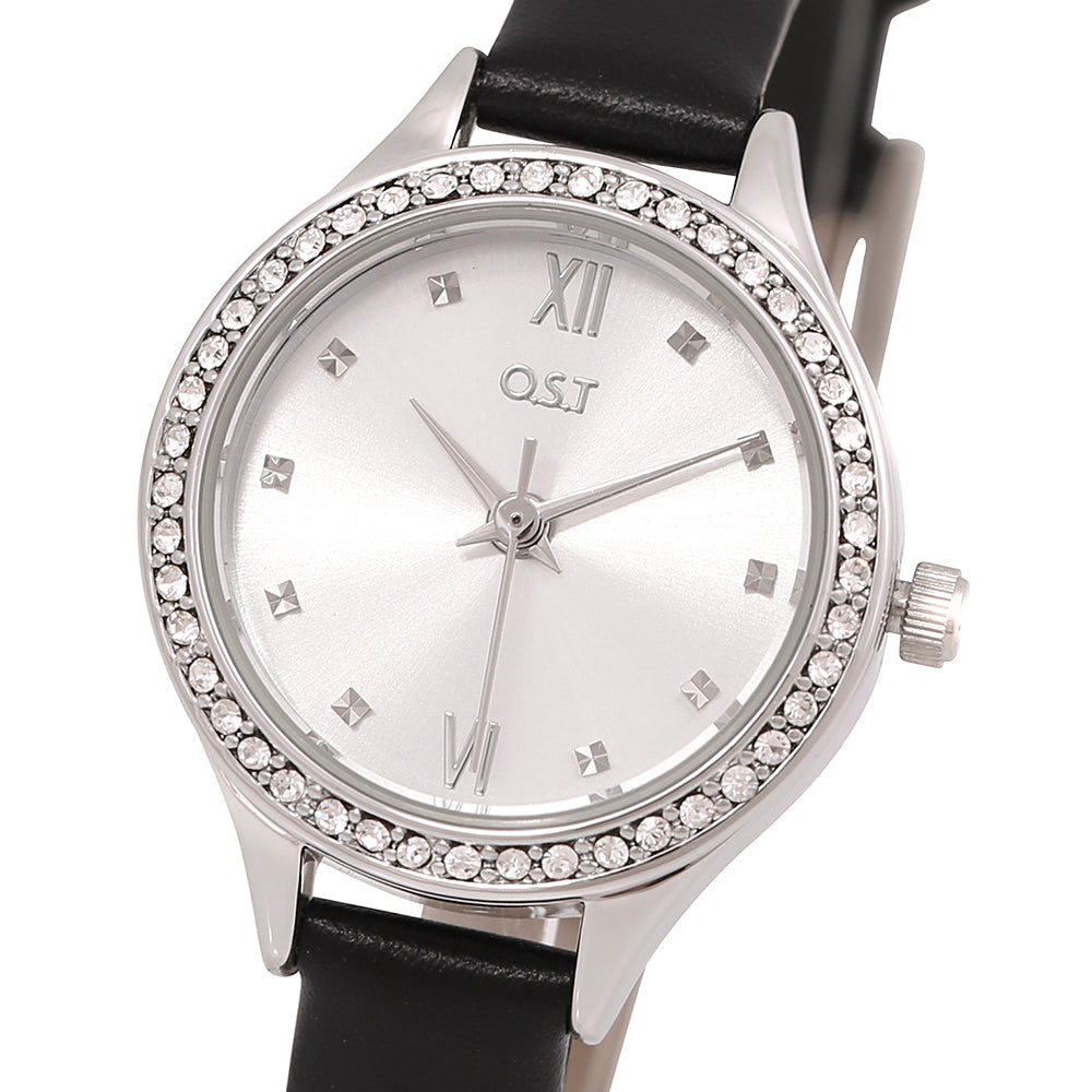 OST - Feminine Cubic Leather Watch