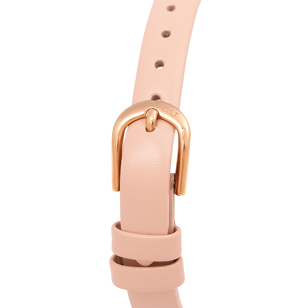 OST - Feminine Cubic Leather Watch