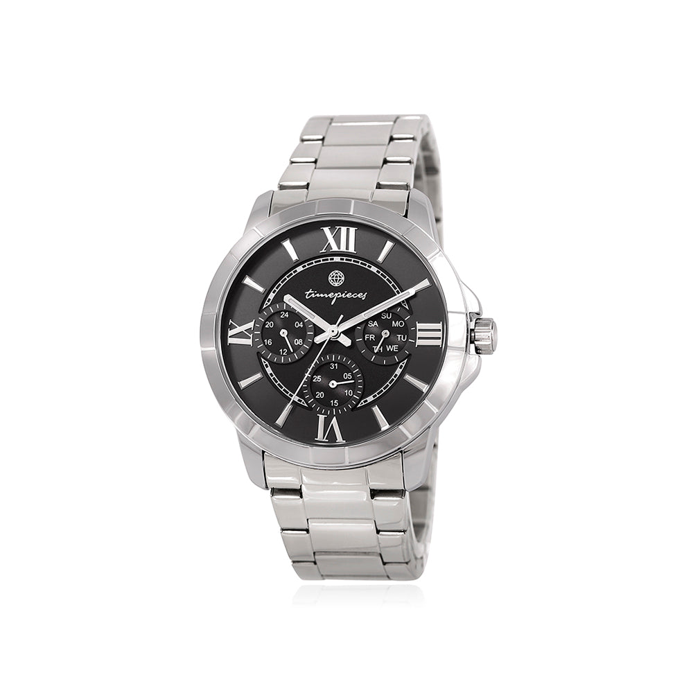 OST - Premium Timepieces Black Dial Men's Couple's Metal Watch