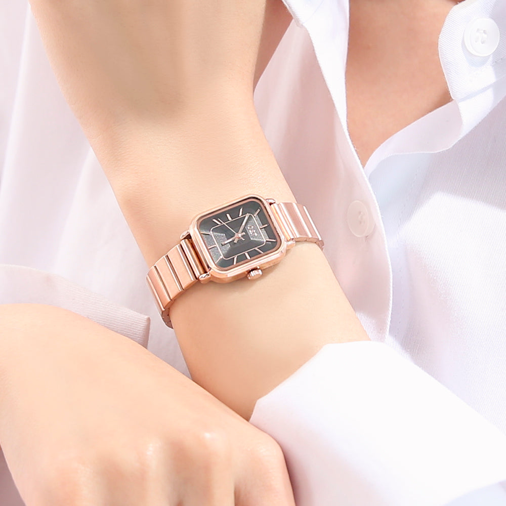 OST - Simple Square Women's Metal Watch